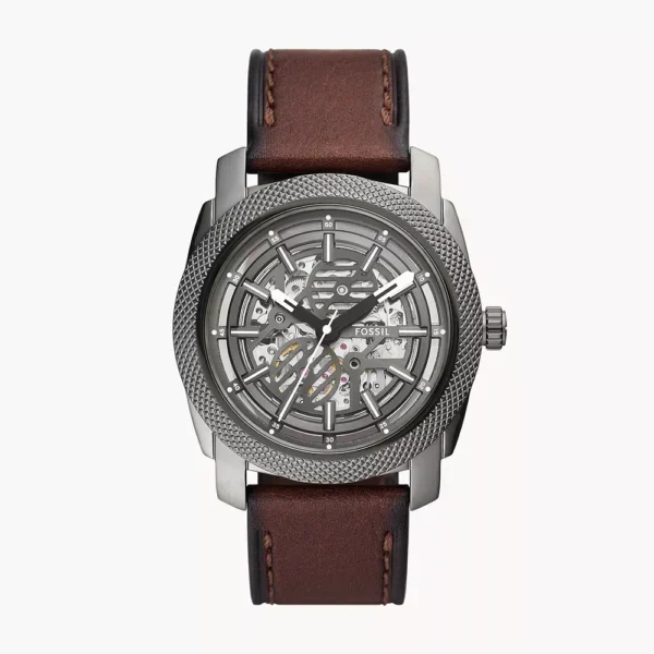 FOSSIL MACHINE AUTOMATIC BROWN LEATHER
