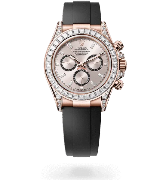 Rolex Cosmograph Daytona Oyster, 40 mm, Everose gold and diamonds