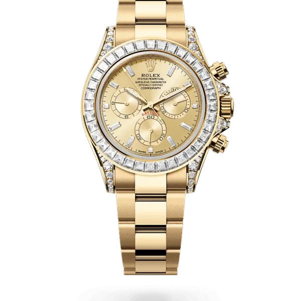 Rolex Cosmograph Daytona Oyster, 40 mm, yellow gold and diamonds
